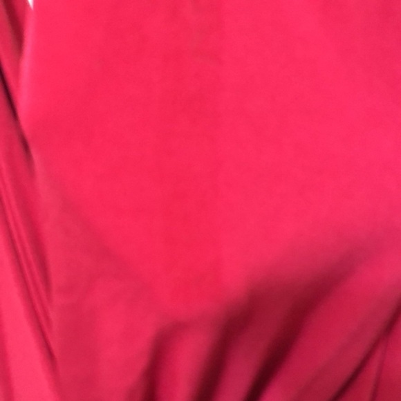 Katie May Leo Gown Maxi Dress Size Large Dark Pink Magenta Grecian Wrap - Picture 6 of 13